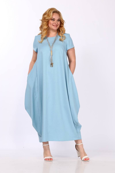 Платье SVT-fashion 570 голубой - фото 2