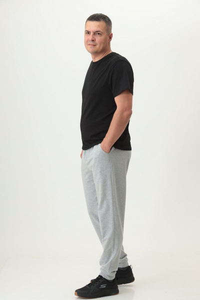 Бомбер, брюки, футболка T&N 8003 хаки+серый_меланж+черный - фото 9