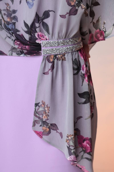 Платье Romanovich Style 1-2371 серый/сирень - фото 7