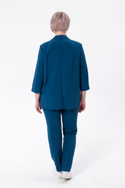 Блуза, брюки, жакет Содари 553 синий - фото 3