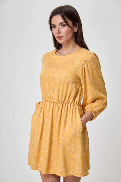 Воротник, платье, подъюбник Anelli 1235 желтый - фото 9