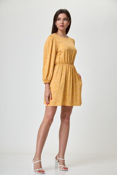 Воротник, платье, подъюбник Anelli 1235 желтый - фото 3