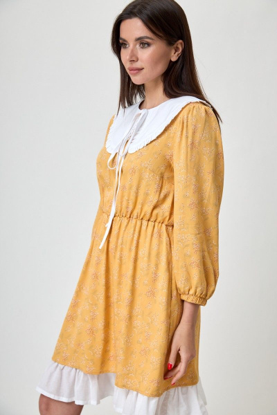 Воротник, платье, подъюбник Anelli 1235 желтый - фото 5