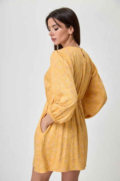 Воротник, платье, подъюбник Anelli 1235 желтый - фото 7