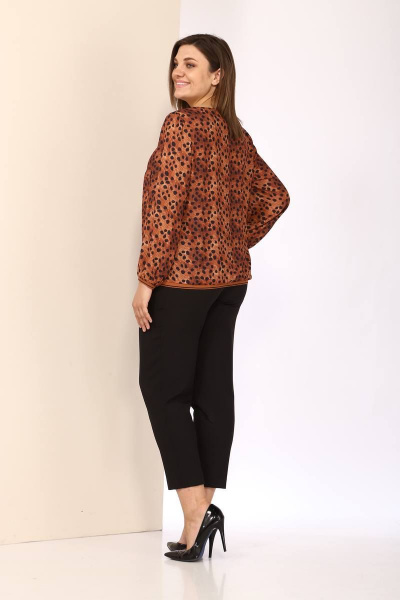 Блуза, брюки Karina deLux M-1027-2 коричневый - фото 4
