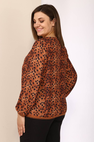 Блуза Karina deLux M-1027Б-2 коричневый - фото 2