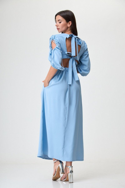 Платье Anelli 1264 голубой - фото 2