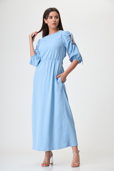Платье Anelli 1264 голубой - фото 1