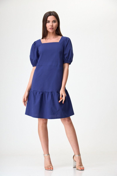 Платье Anelli 1275 синий - фото 1