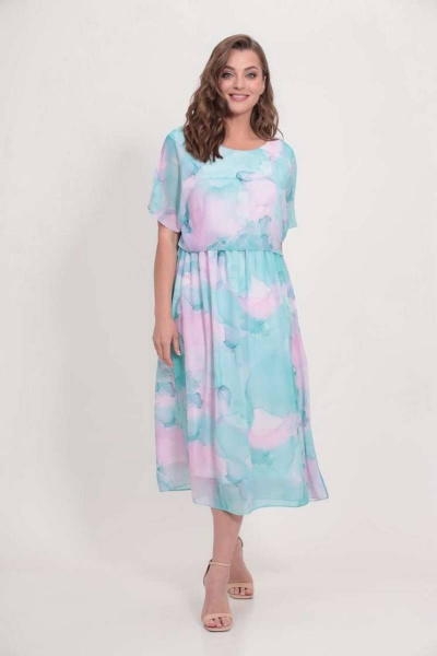 Платье TAiER 1084 мятно-розовый - фото 1