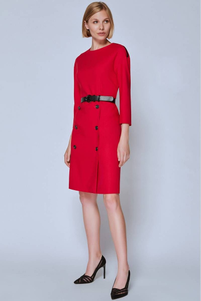 Платье Bazalini 4327 красный - фото 1