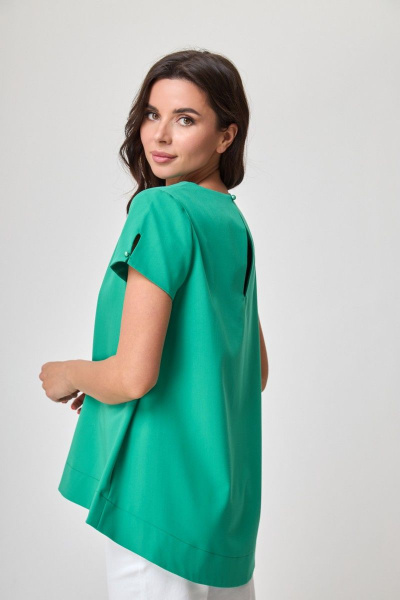 Блуза Anelli 378 зеленый - фото 4