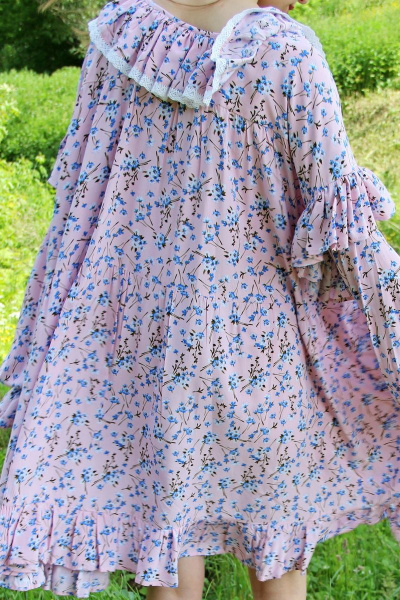 Платье TSURAN DR3APNK001 синие_цветы - фото 5