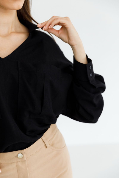Блуза Ivera 5064 черный - фото 2