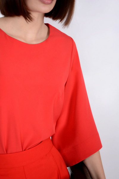 Блуза PATRICIA by La Cafe C14925 красный - фото 3