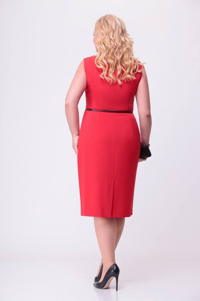 Жакет, платье Swallow 590 красный/черный - фото 10