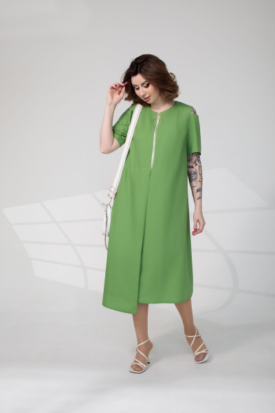 Платье ElPaiz 803 зеленый - фото 1