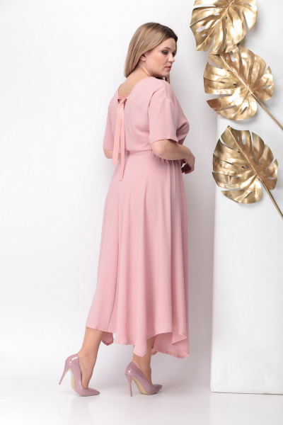 Платье Michel chic 928 розовый - фото 4
