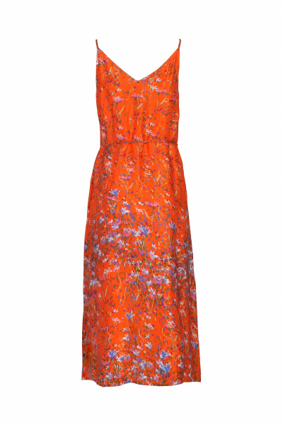 Платье Elema 5К-10995-1-164 принт_оранжевый - фото 3