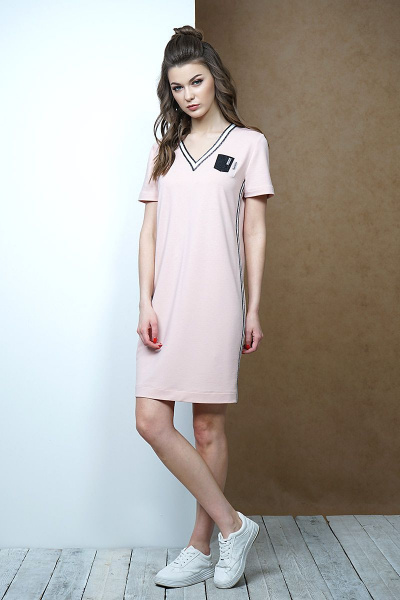 Платье Fantazia Mod 3424 розовый - фото 1