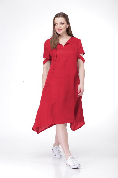 Платье MALI 470 красный - фото 1