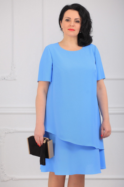 Платье MadameRita 5013 голубой - фото 2