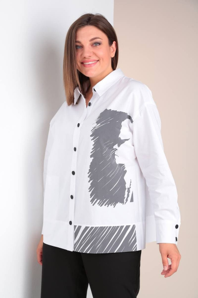 Рубашка Karina deLux M-1045Б белый - фото 2