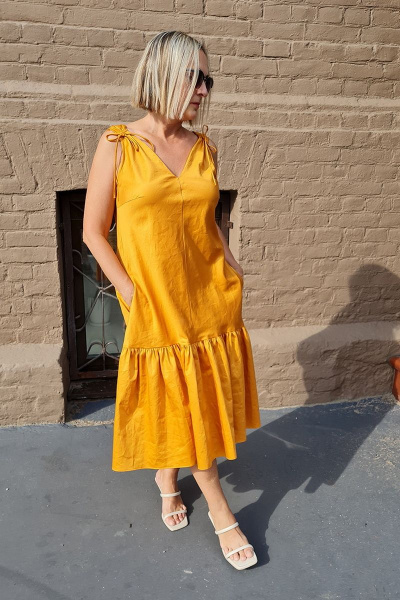 Платье Shymoda 321-22 темно-оранжевый - фото 2