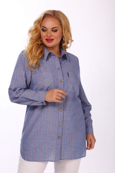 Блуза Mamma Moda М-545 синий - фото 1