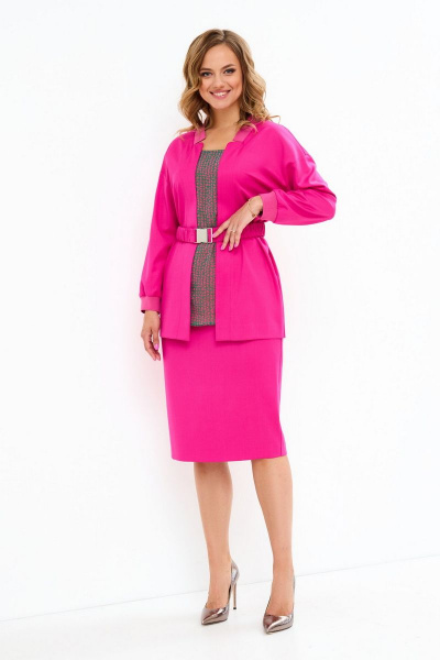 Блуза, юбка Магия моды 2129 розовый - фото 3