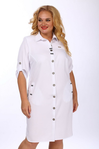 Платье SOVITA M-857 белый - фото 4