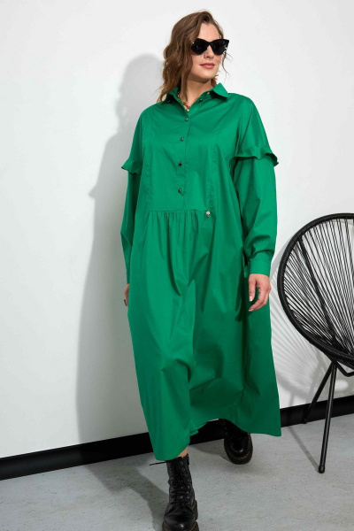 Платье SOVA 11183 зеленый - фото 6