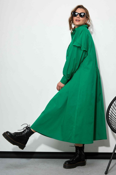 Платье SOVA 11183 зеленый - фото 5