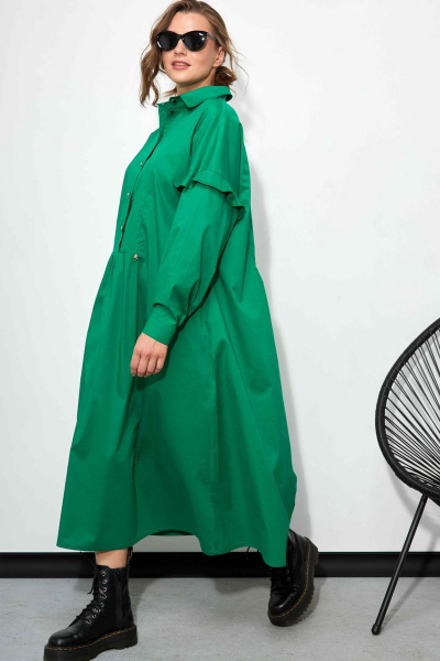 Платье SOVA 11183 зеленый - фото 4