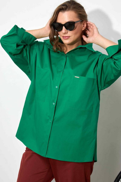 Рубашка SOVA 11078 зеленый - фото 6