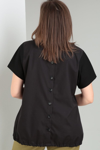 Блуза GRATTO 4247 черный - фото 2