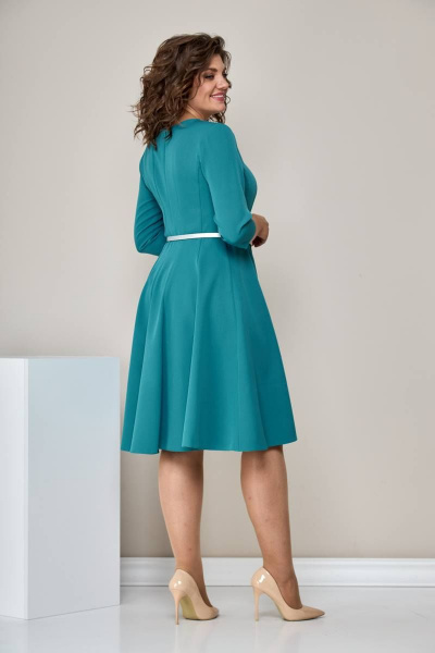 Платье Moda Versal П1601 зеленый - фото 4