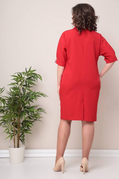 Платье Moda Versal П2368 красный - фото 3