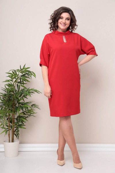 Платье Moda Versal П2368 красный - фото 1