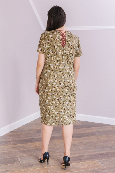 Блуза, юбка MadameRita 5097 оливковый - фото 4