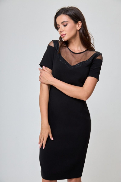 Платье Anelli 1136 черный - фото 4