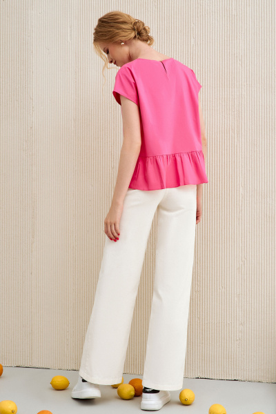 Блуза Панда 93240w розовый - фото 3