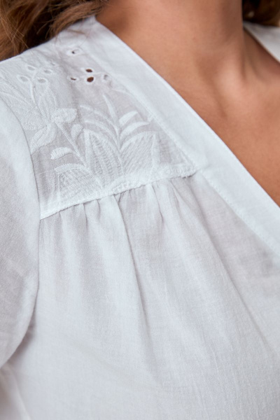 Блуза Lanetta 119-1 белый - фото 4