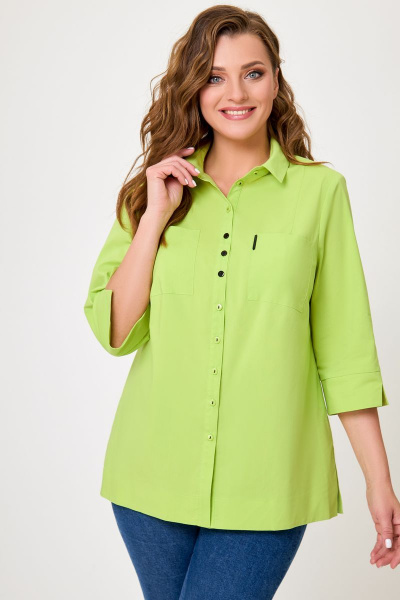 Блуза Lanetta 408/3 зеленое яблоко - фото 2