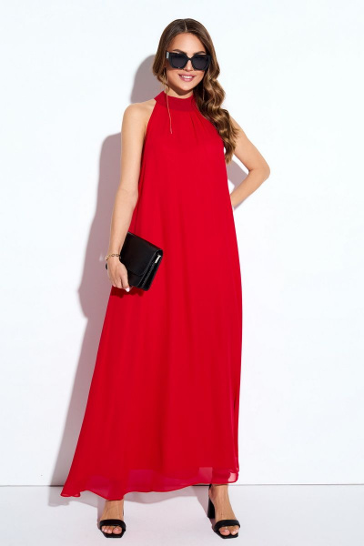 Платье TEZA 4131 красный - фото 4