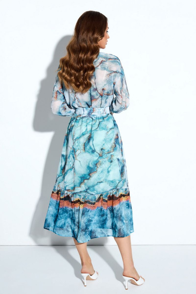 Платье TEZA 4142 голубой - фото 2