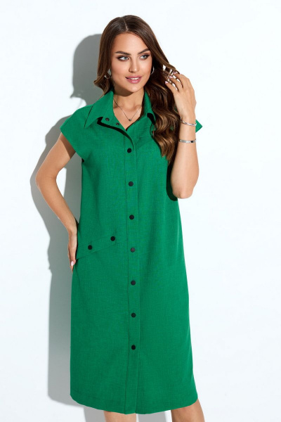 Платье TEZA 4160 зеленый - фото 3