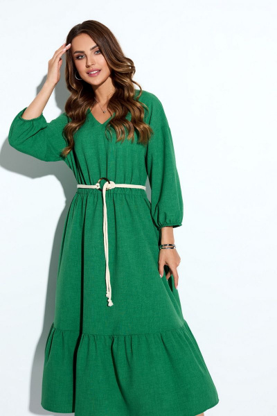 Платье TEZA 4163 зеленый - фото 4