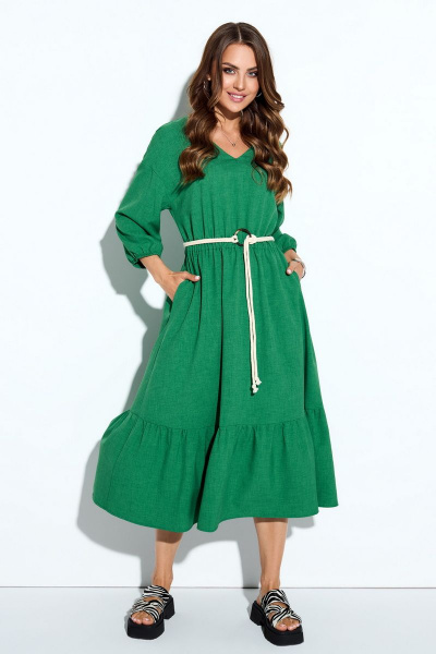 Платье TEZA 4163 зеленый - фото 1
