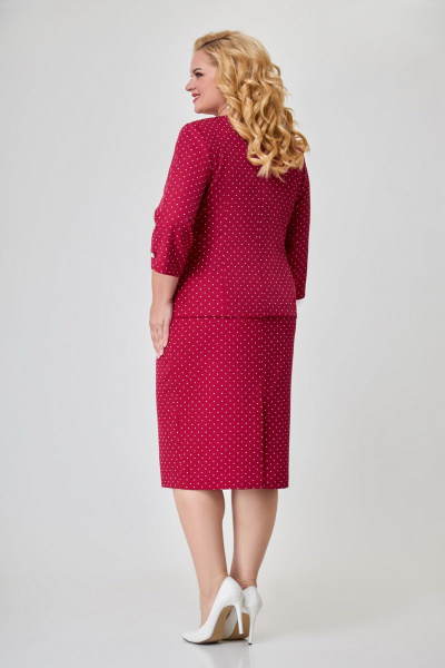 Жакет, юбка Svetlana-Style 1728 бордовый - фото 2